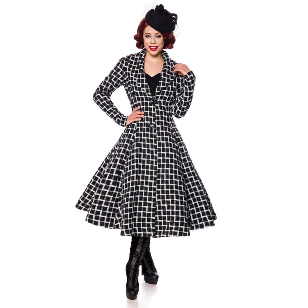 Belsira - 50130 Coat - Black/White